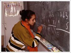 Picture of a girl in class