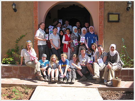 BGS students with the girls at Dar Asni