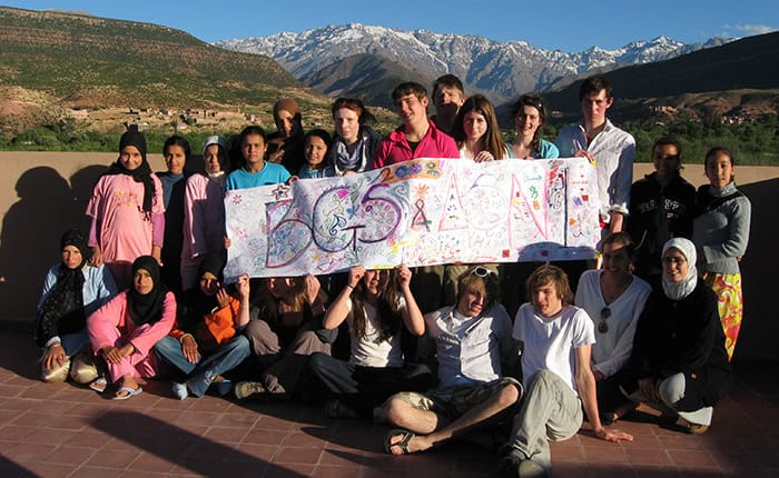 Bristol Grammar School students in Asni