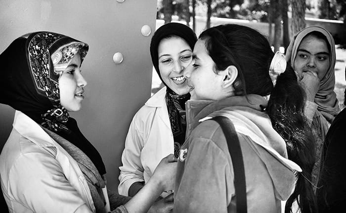 Students talking